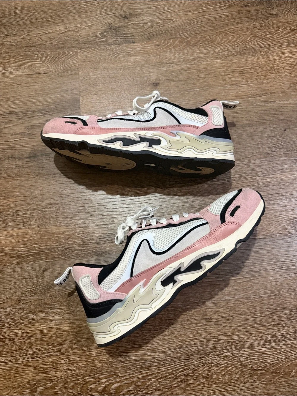 Sandro Flame Sneakers Pink White Black Women’s US 7.5 - Picture 9 of 13